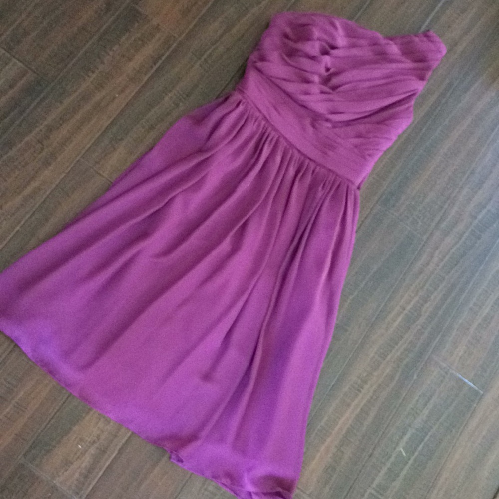 Plum One Shoulder Dress